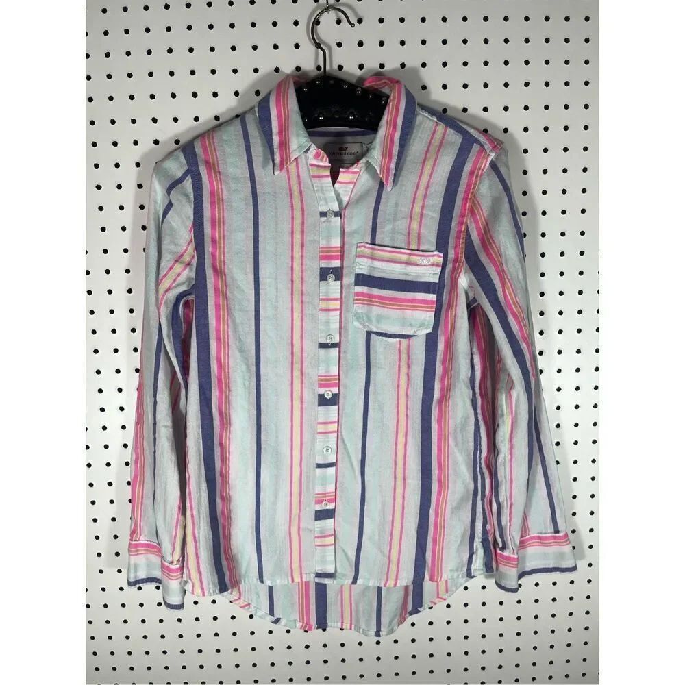 Vineyard Vines striped button down shirt size 00